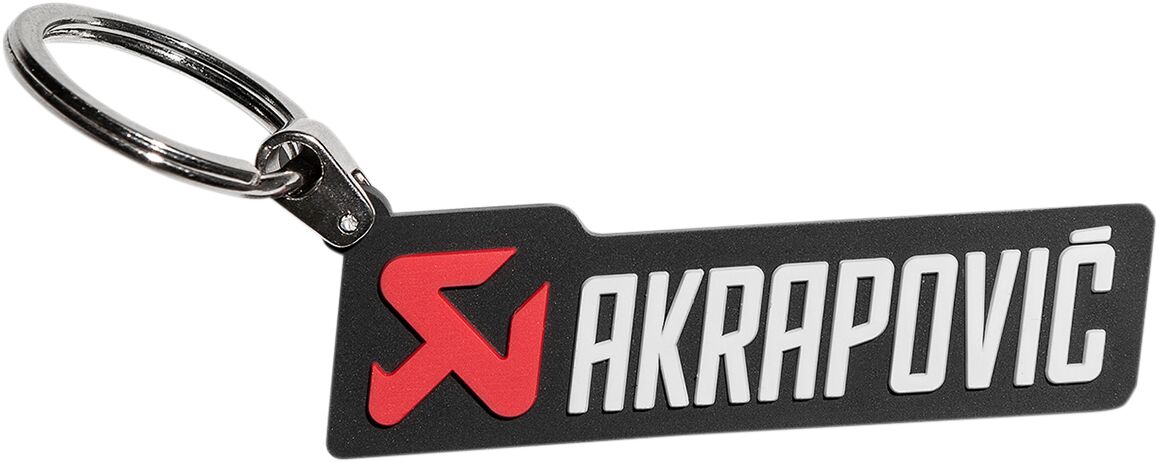 KEY-RING HORIZONTAL AKRAPOVIC RUBBER
