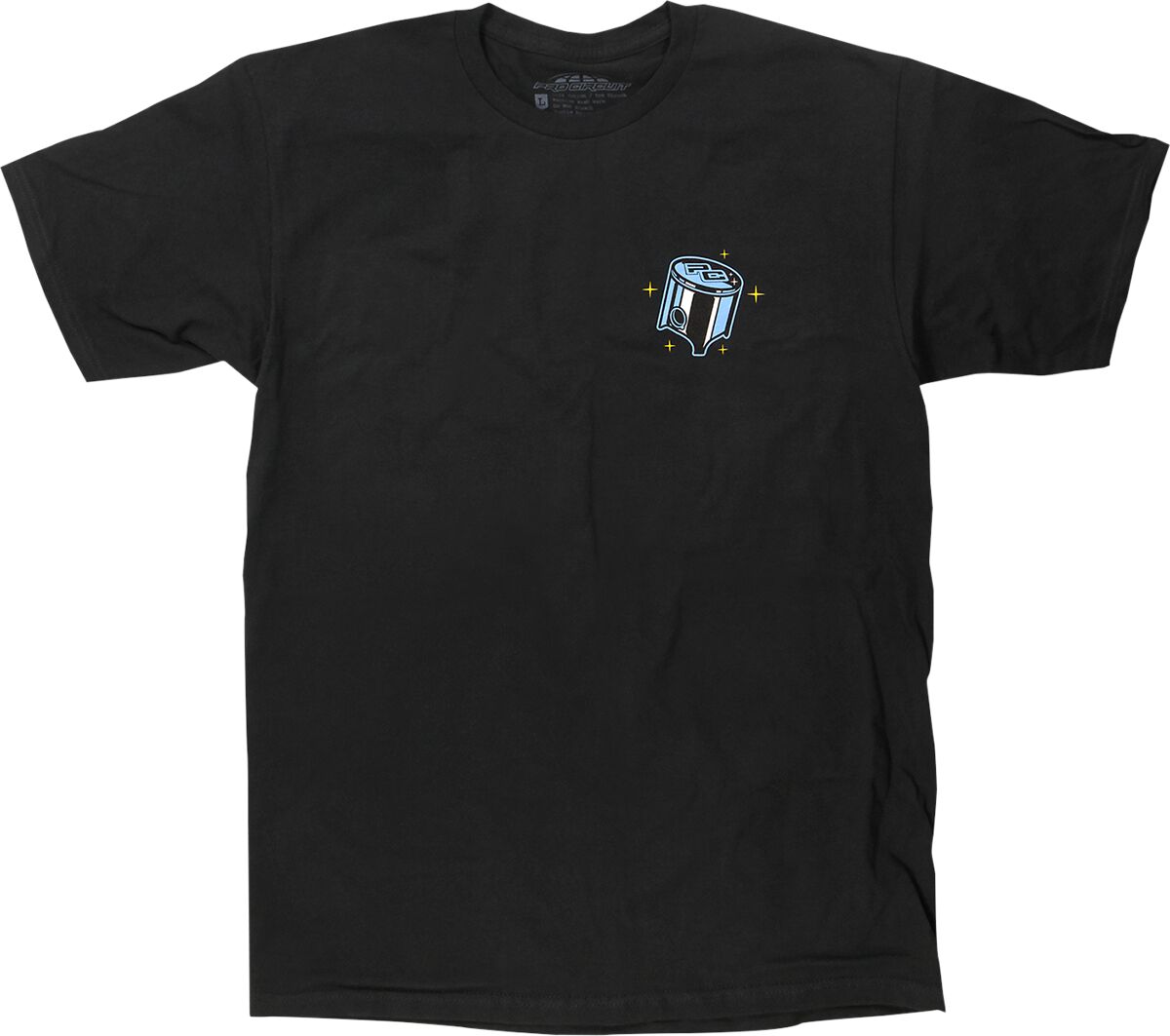 T-särk Piston, must, 3XL