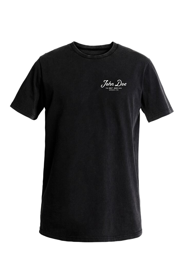 T-särk JD Lettering, must, 3XL