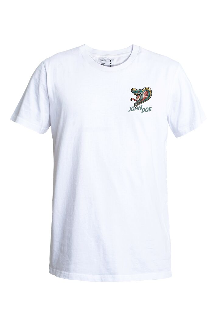 T-särk Snake II, valge, 3XL