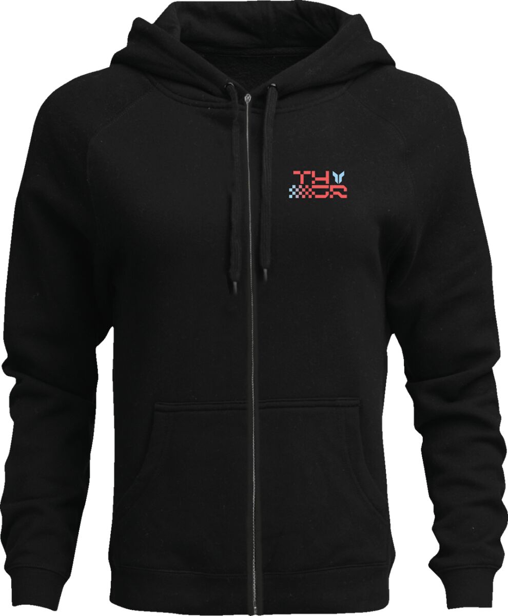 Tõmblukuga pusa Vantage, must, XL