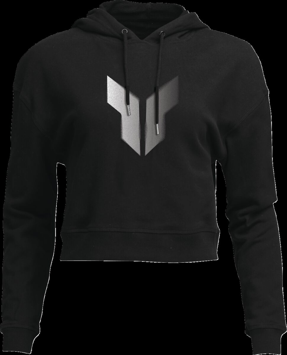 HOODIE WOMEN CROP NOISE BK MD