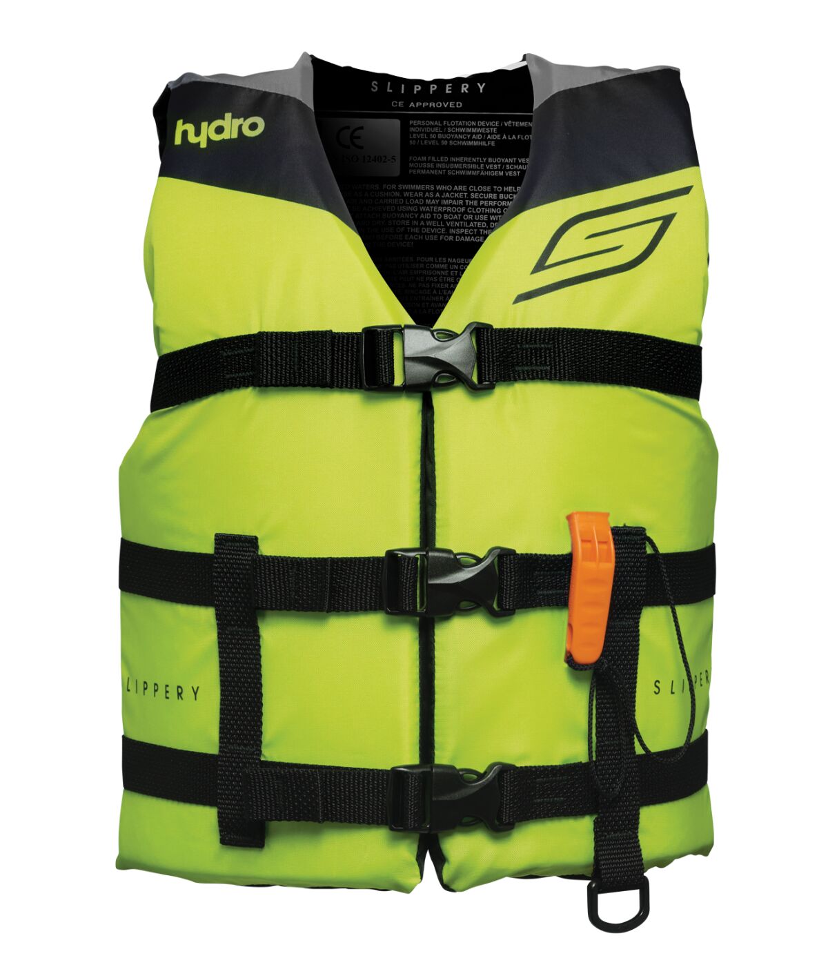 Vest HYDR0, noorte, laimiroheline/must