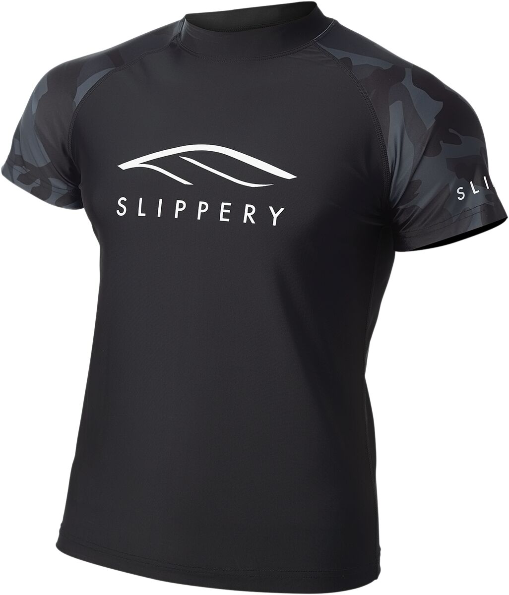 Rashguard, lühikeste varrukatega, must/kamuflaaž, M