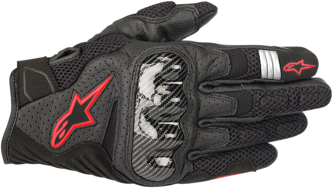 SMX-1 AIR V2 PERFORMANCE GLOVES BLACK/FLO RED MEDIUM