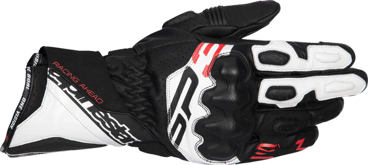 GLOVE SP-3 BLK/WHT/RD FLUO S