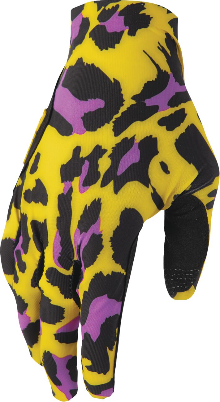 GLOVES SPORTMODE CHEETAH YELLOW/PURPLE XS