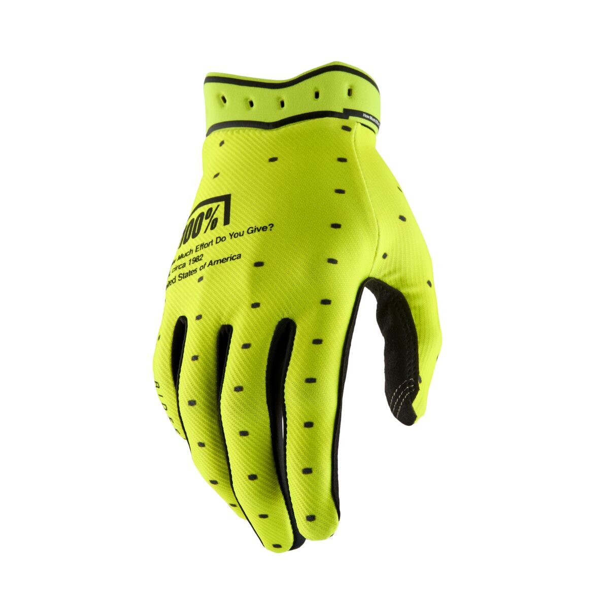 GLOVES RIDEFIT FLO YELLOW - XL