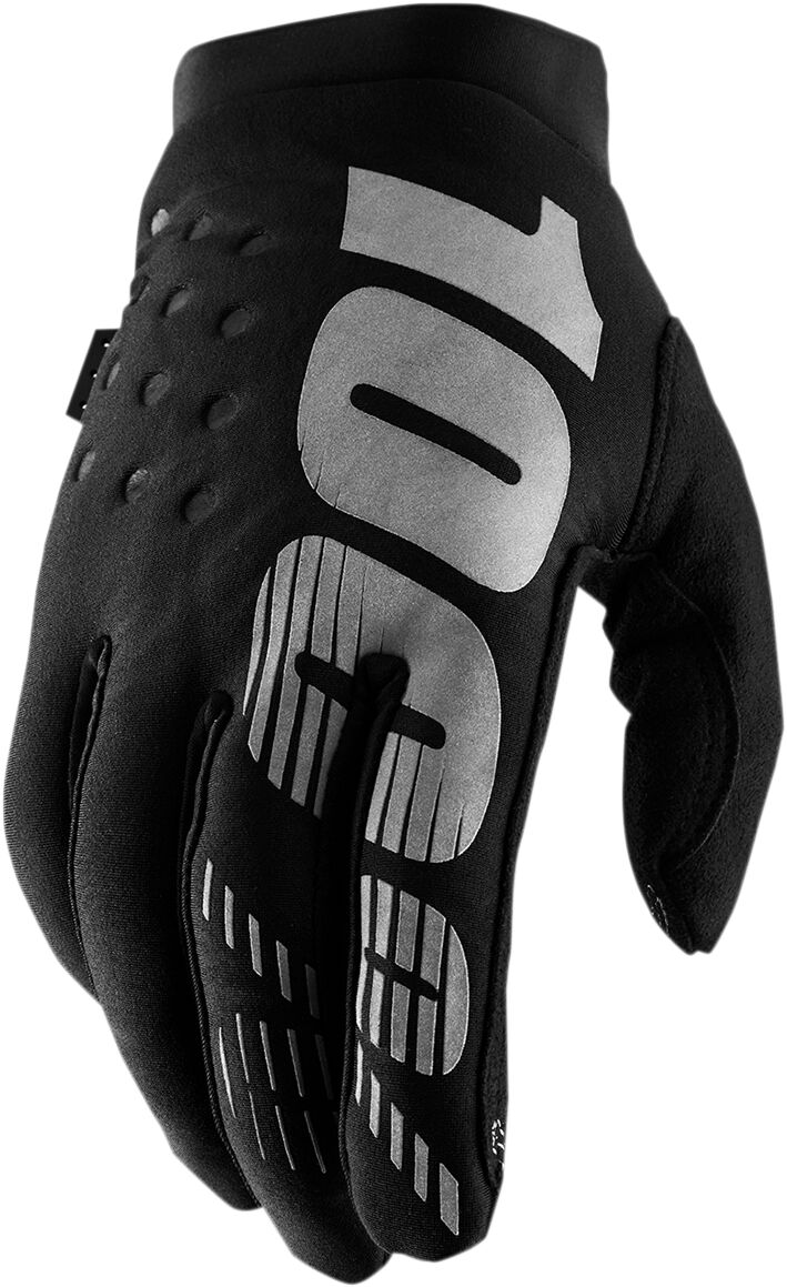 YOUTH BRISKER COLD WEATHER GLOVES BLACK/GRAY SMALL
