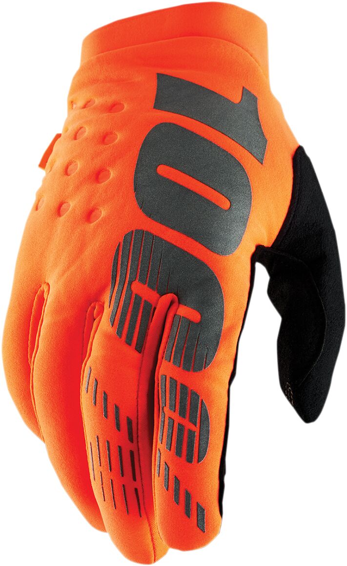 YOUTH BRISKER COLD WEATHER GLOVES FLO ORANGE/BLACK X-LARGE