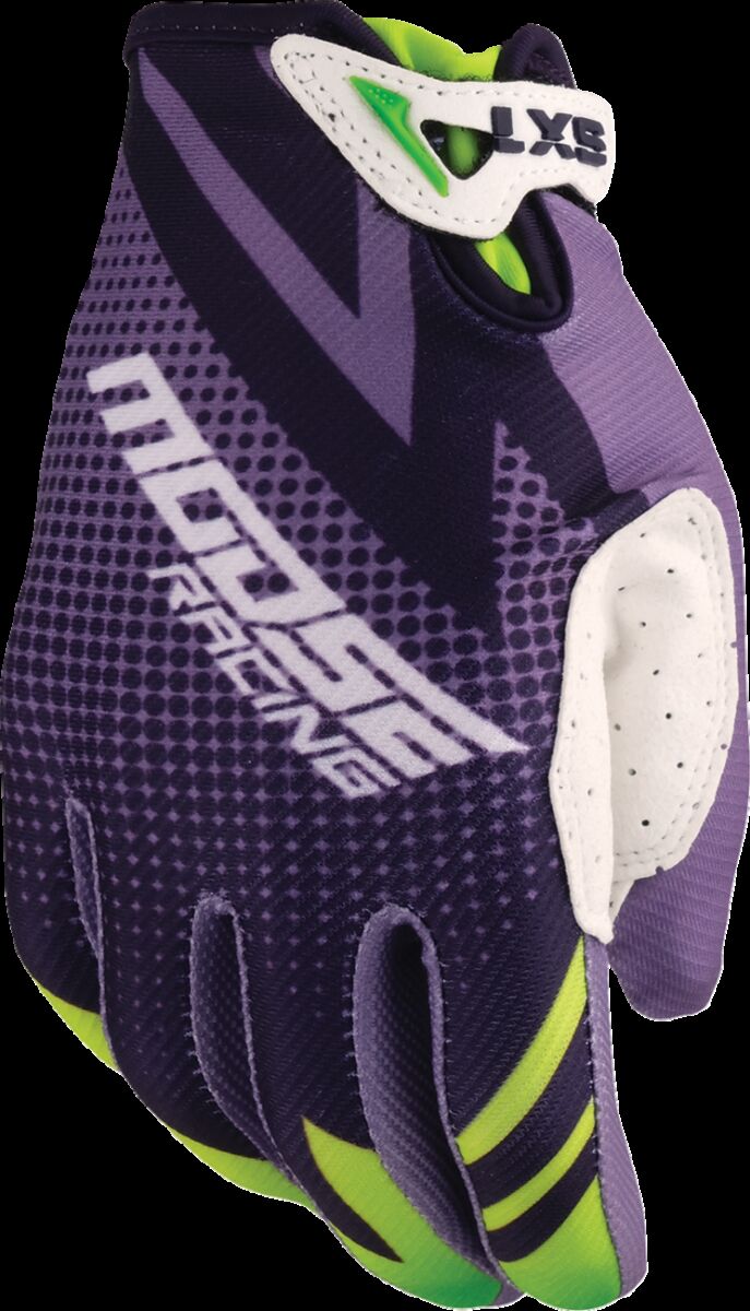 GLOVE YOUTH SX1 PURPLE/GREEN LG
