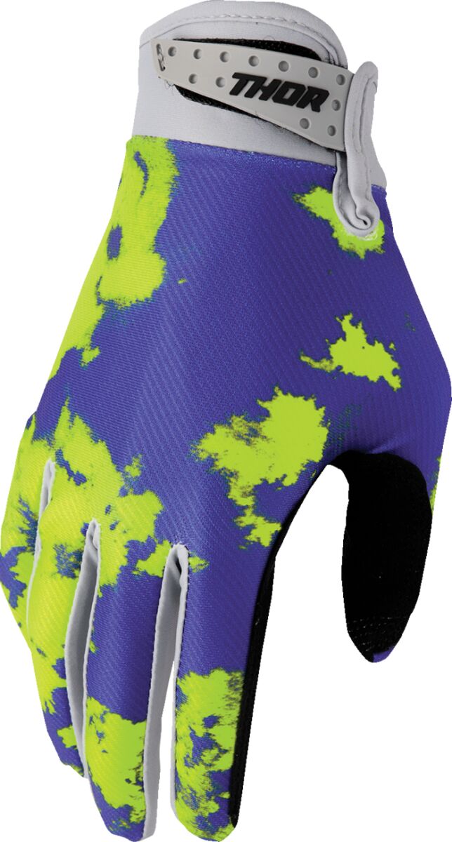 GLOVES YTH LAUNCHMODE BLEACH GRAY/ACID M