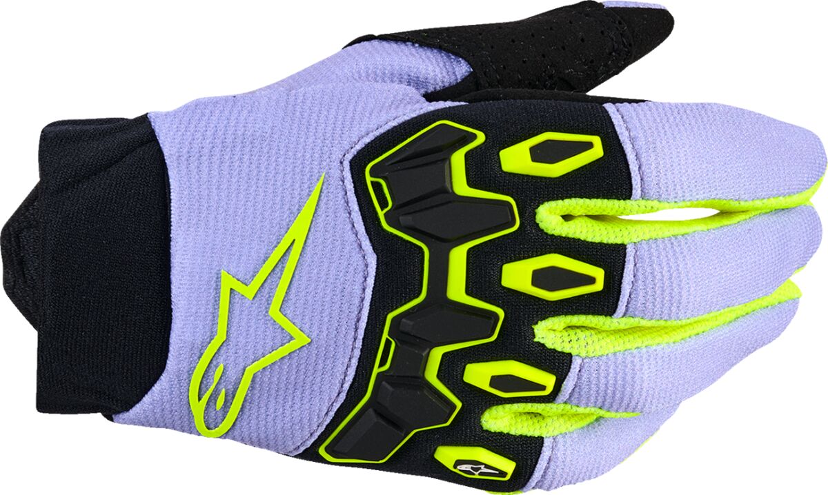 GLOVES MX YTH FBORE V2 PRP/YL FLUO M