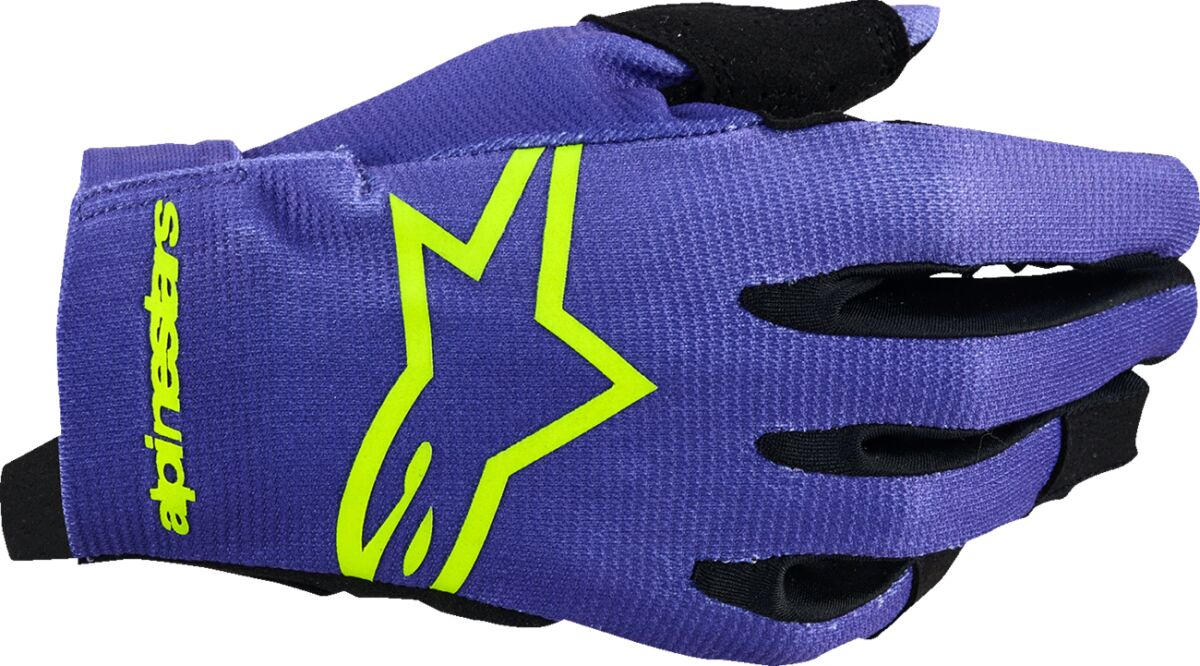 GLOVES MX YTH RADAR PRP/YLW FLUO XS