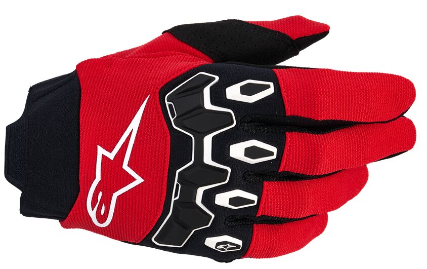 GLOVES YTH FULL BORE V2 RED/BLACK XS