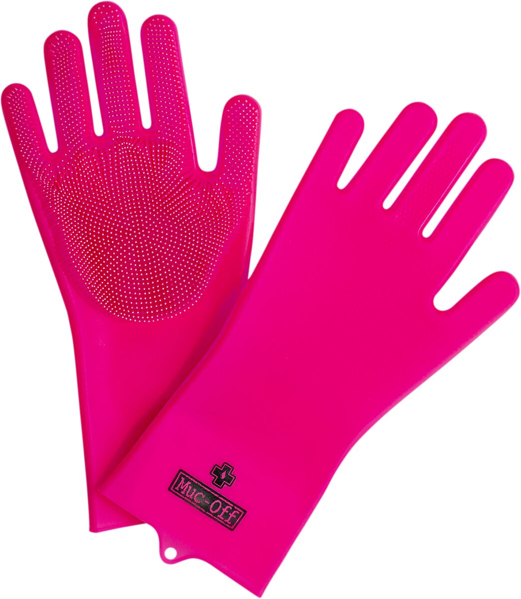 SCRUBBER GLOVES PINK M