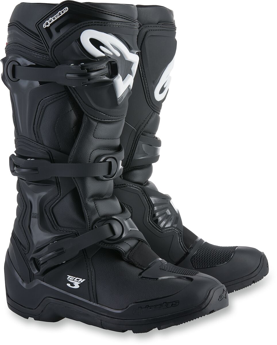 Tech 3 enduurosaapad, must, 7