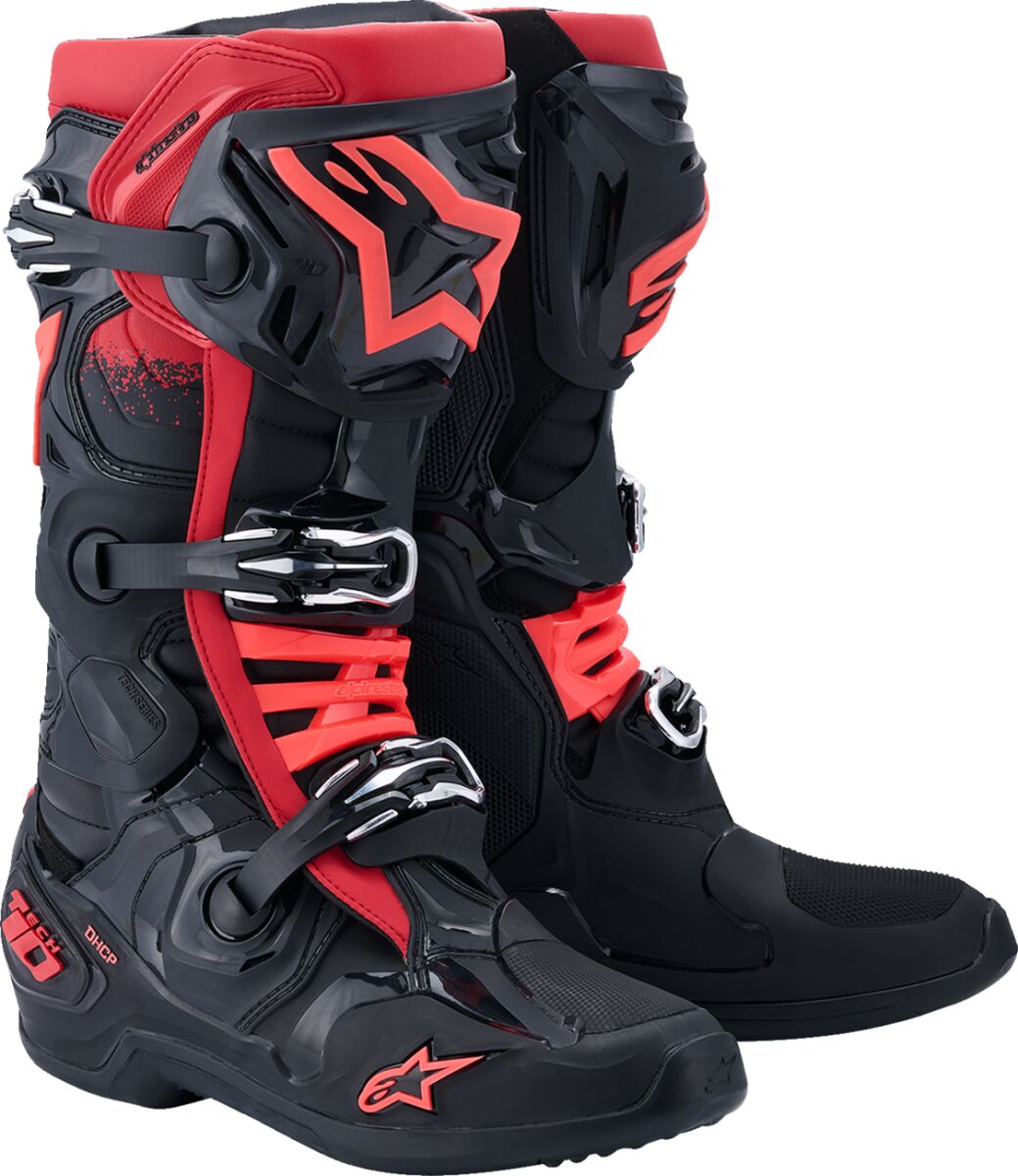 Saabas Tech 10, must/punane, 11