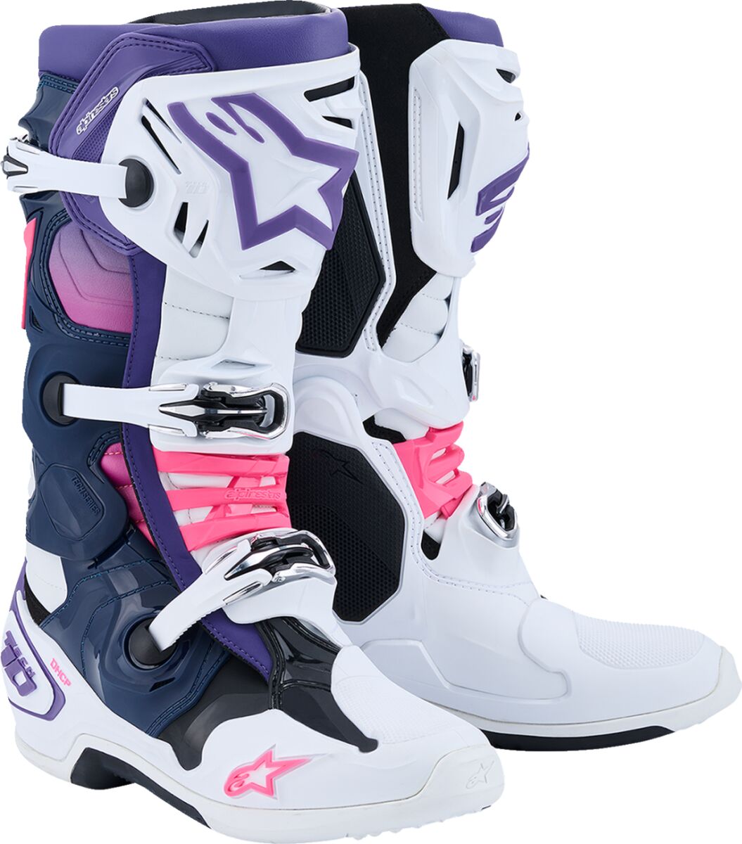 Saabas Tech 10, valge/violetne/tumesinine/fluoroosa, 11