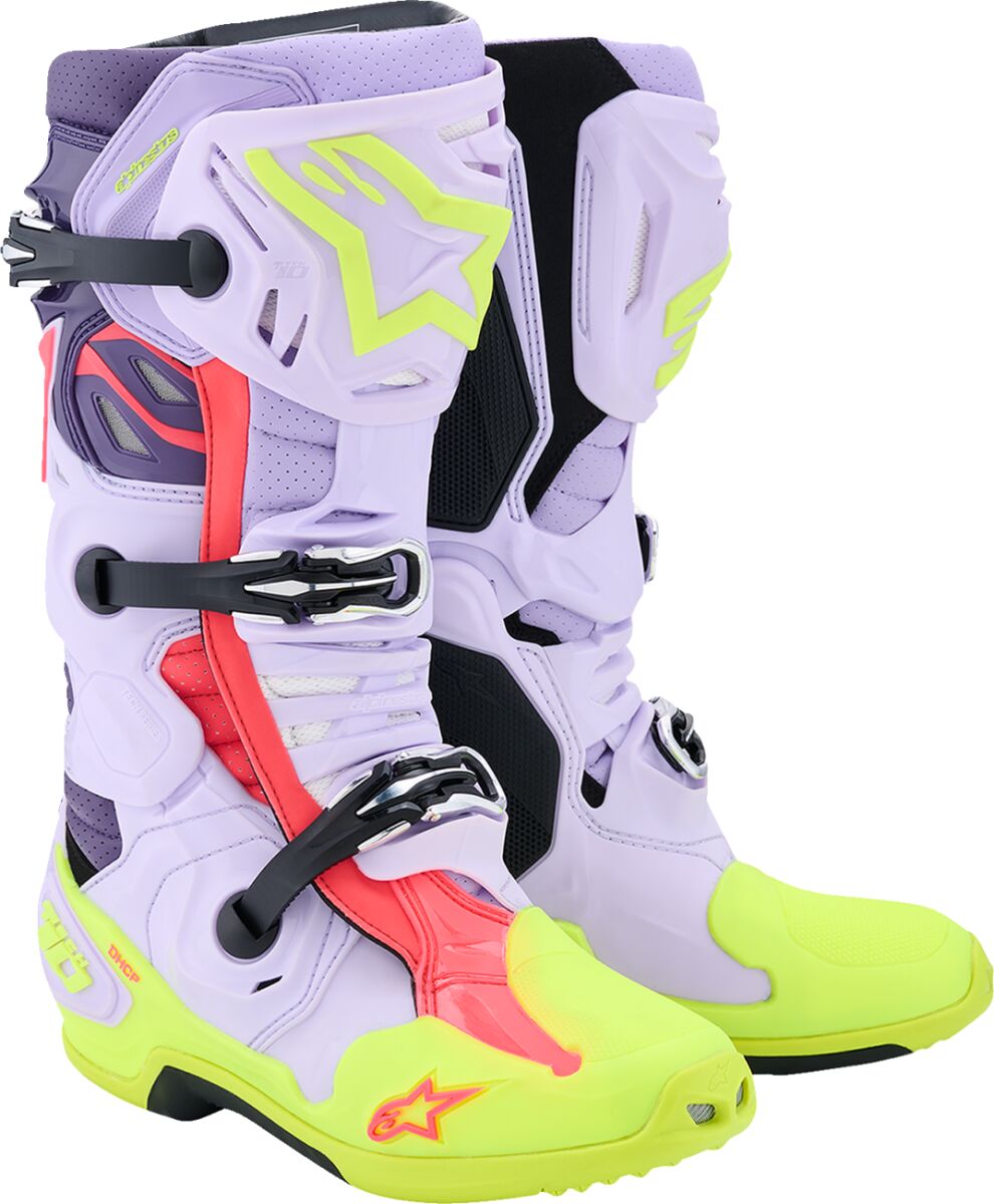 Saabas Tech 10 S-Vented, lilla/fluokollane/Diva roosa, 13