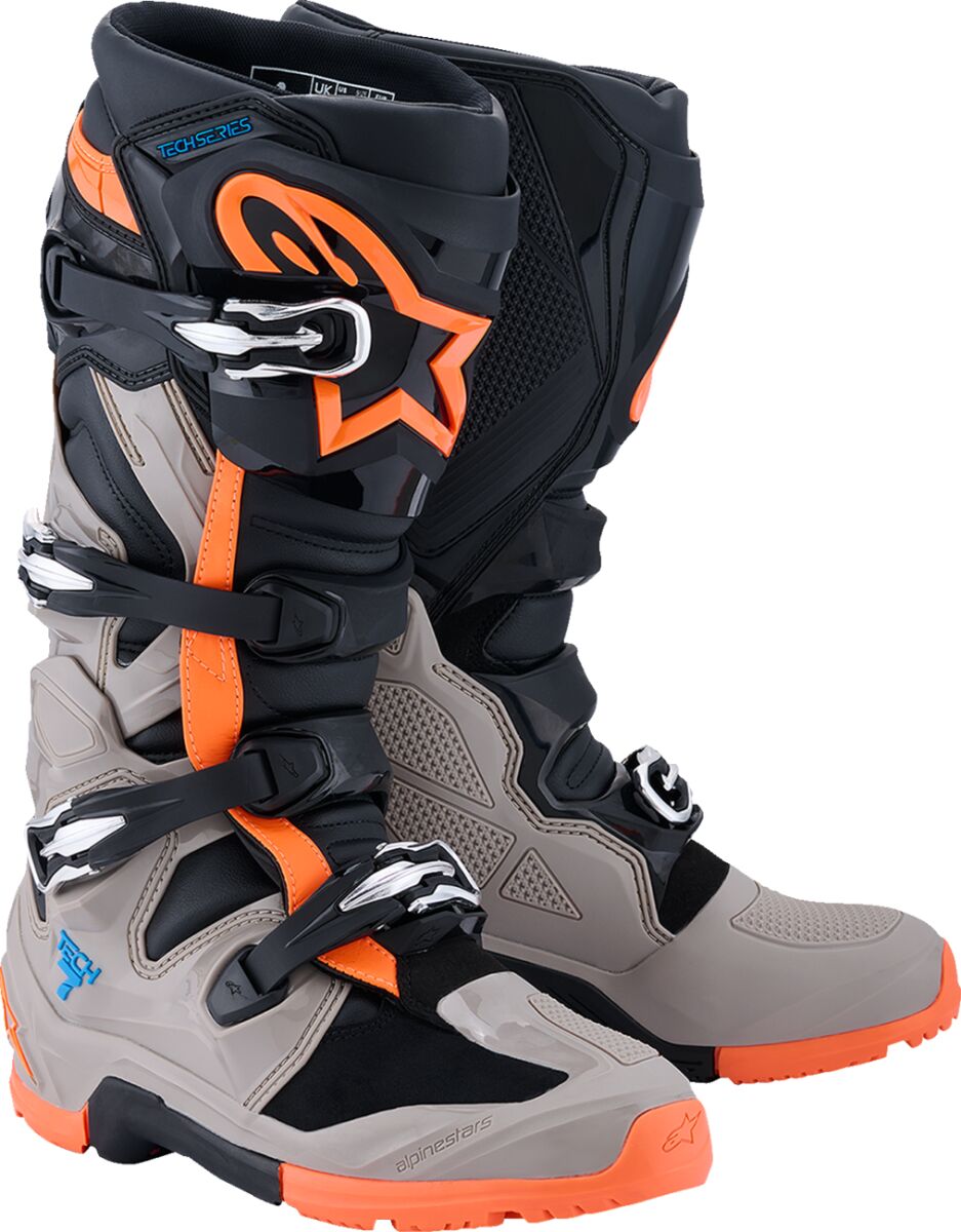 Saabas Tech 7 Enduro, must/soe hall/fluooranž, 13