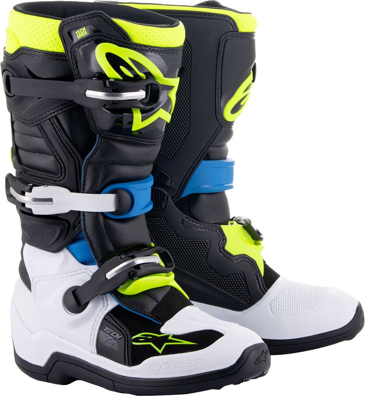 Saabas Tech 7S, must/sinine/kollane, 8