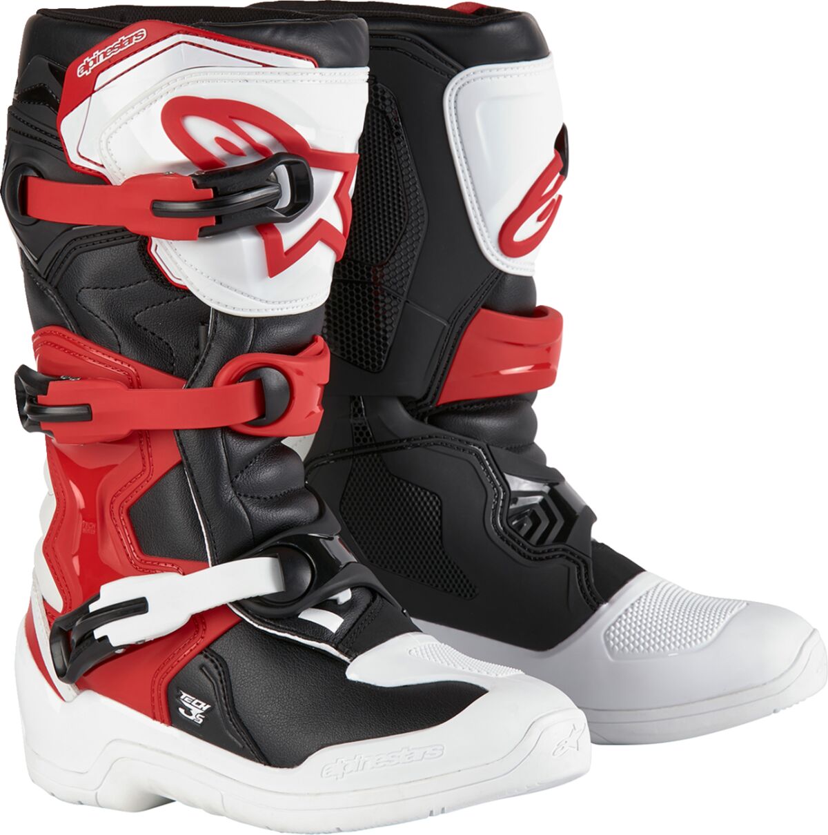 Saabas TECH3S, noorte, valge/must/punane, 5