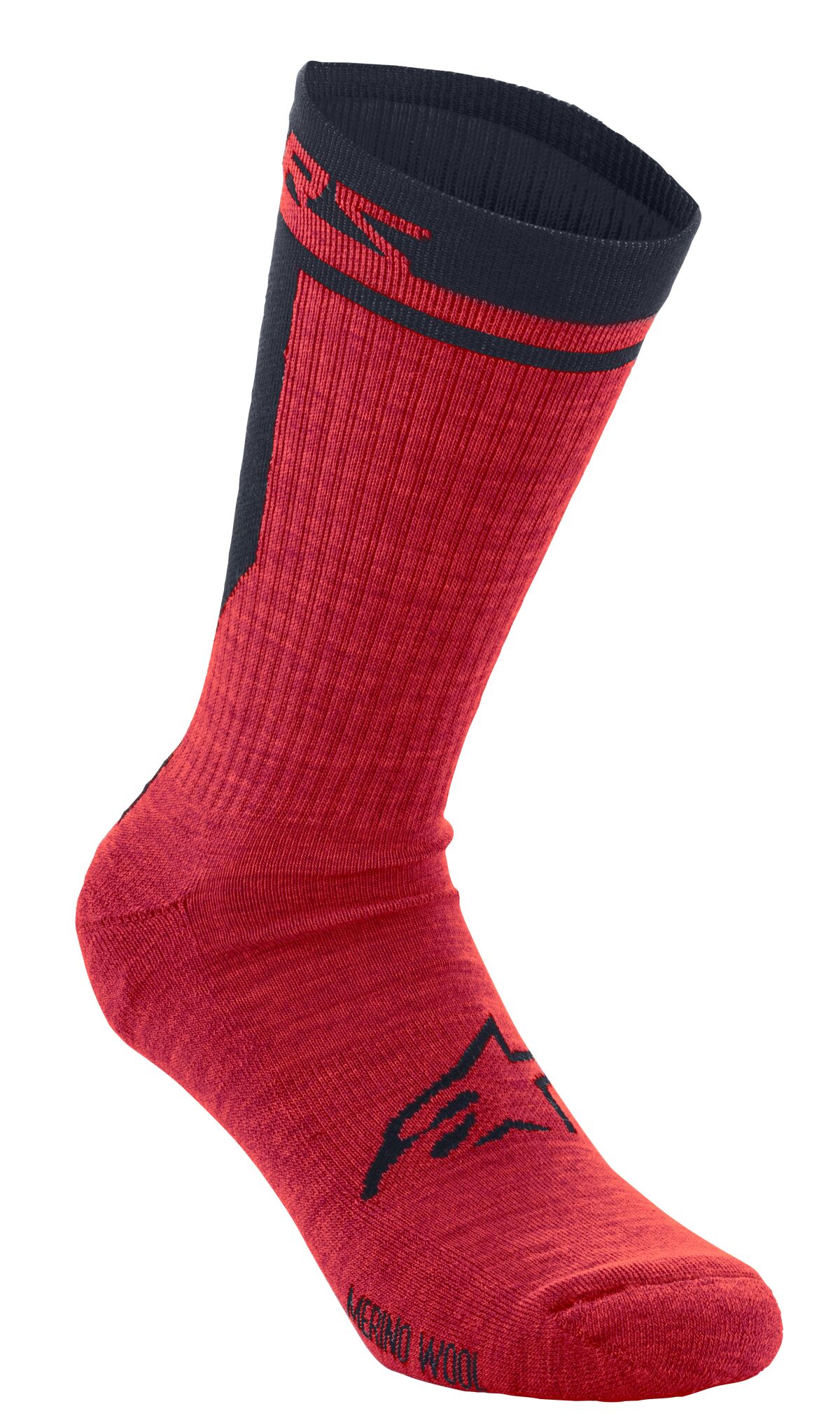Sokid Merino 24, punane/must, L