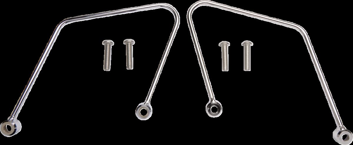 SADDLEBAG SUPPORT BRACKETS CHROME