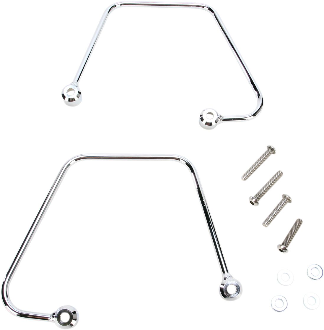 SADDLEBAG SUPPORTS CHROME YAMAHA
