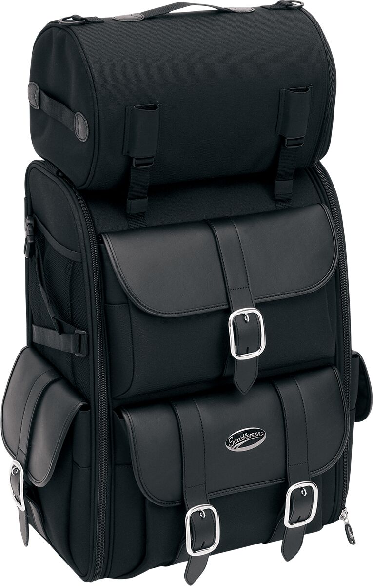 SISSY BAR BAG TEXTILE BLACK