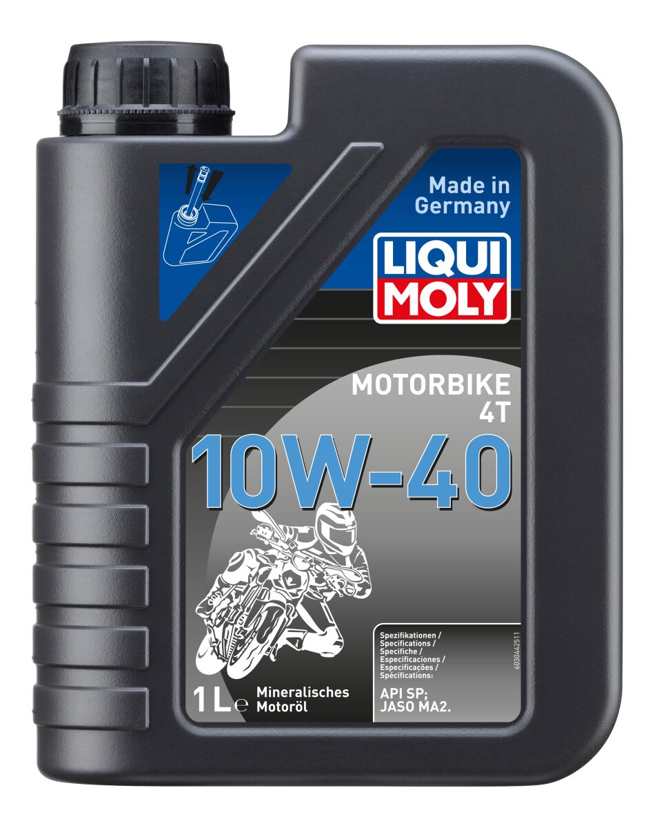 Mootorratta mootoriõli 4T 10W40, mineraalne, 1 liitrit