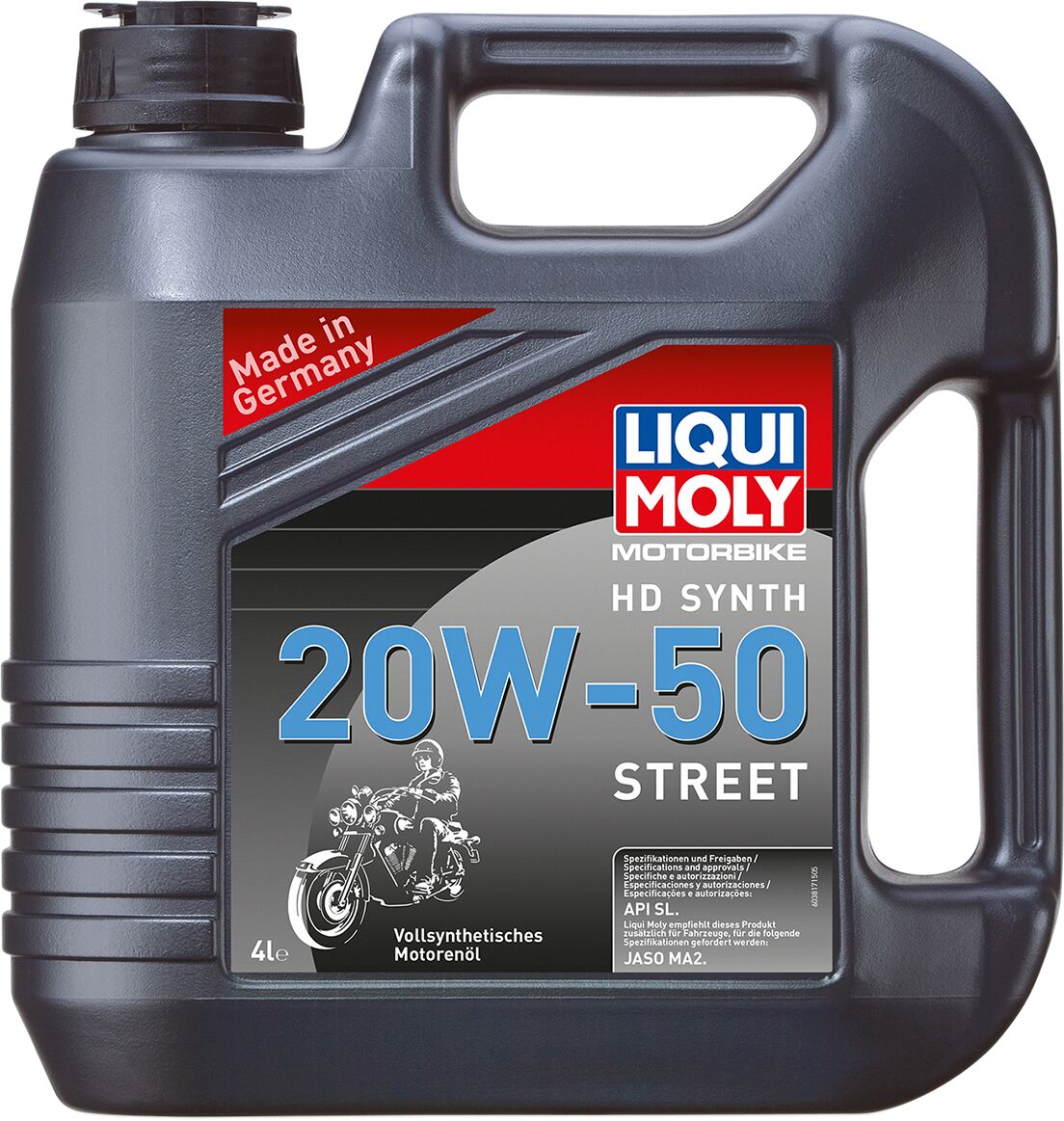 Mootorratta mootoriõli HD 20W50, täissünteetiline, 4 liitrit