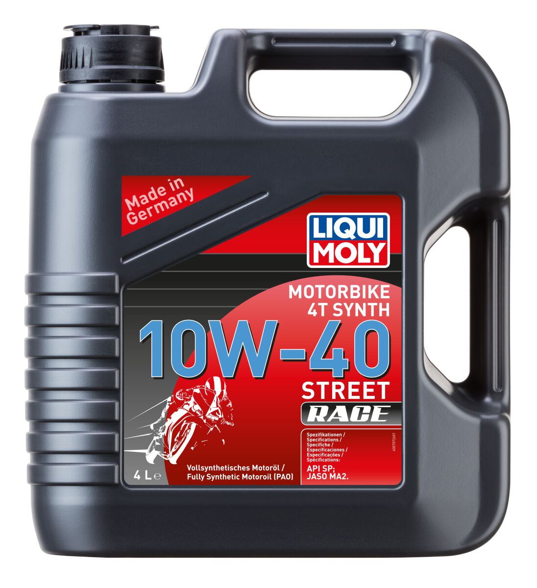 4T sünteetiline 10W40, maantee, võidusõidu, 4l