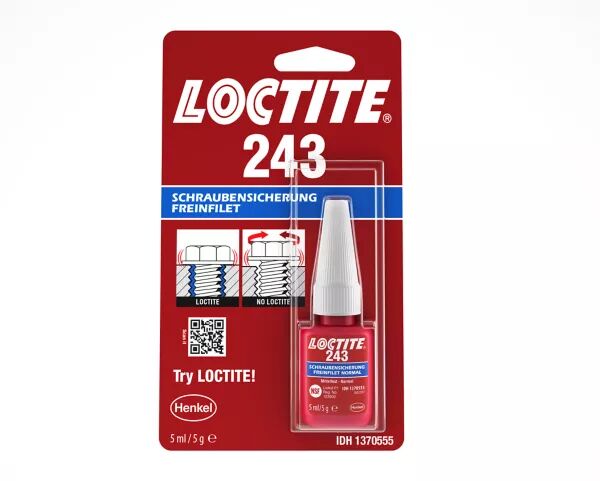 LOCTITE 243 THREADLOCKER MEDIUM STRENGTH 5ML BLUE