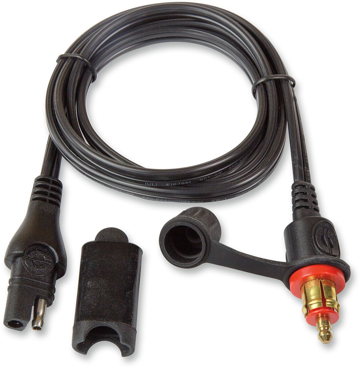 Kaabli adapter-pikendus, SAE mootorrattale, 180° pistik
