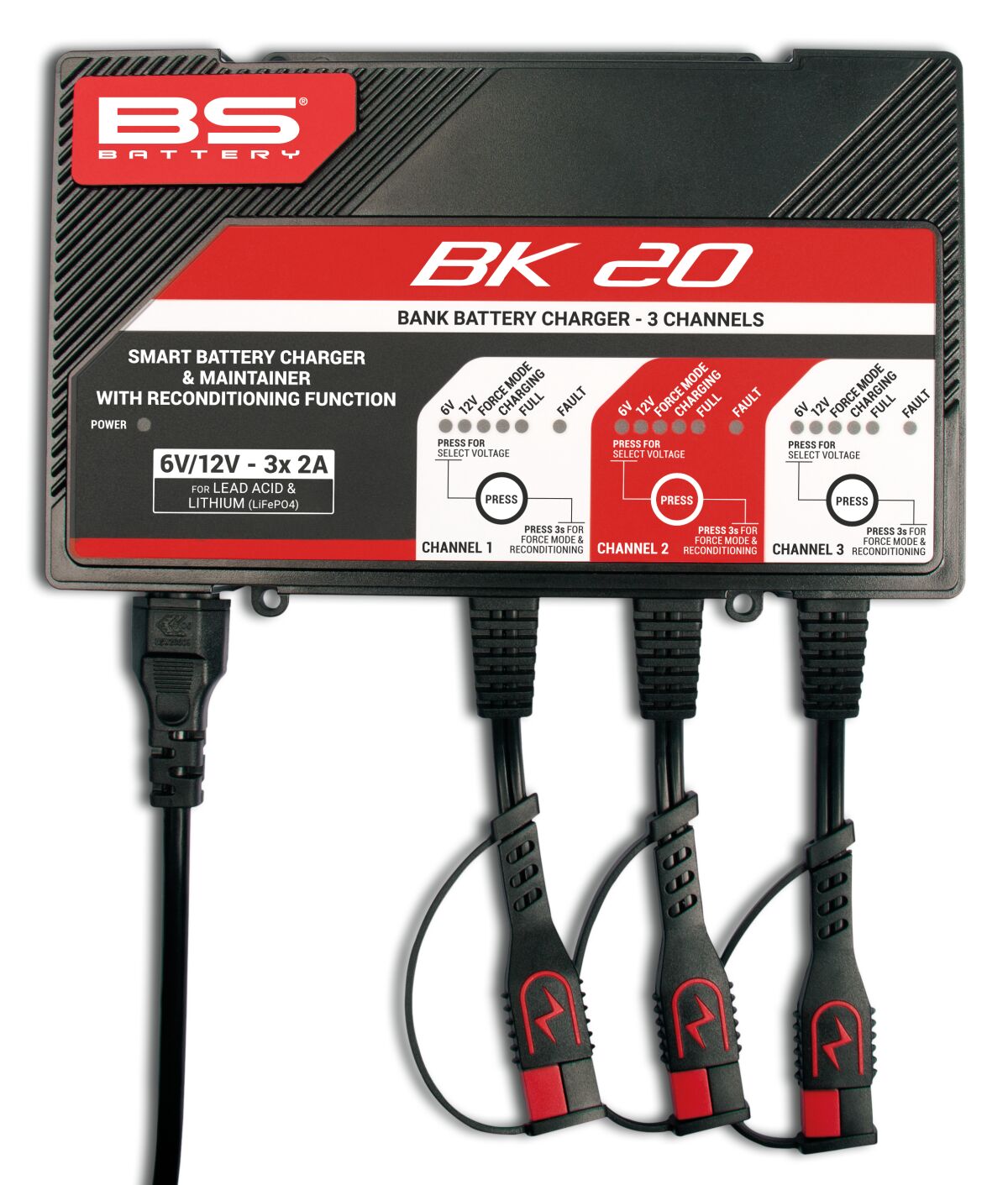 Laadija BK20 12V 3X2A