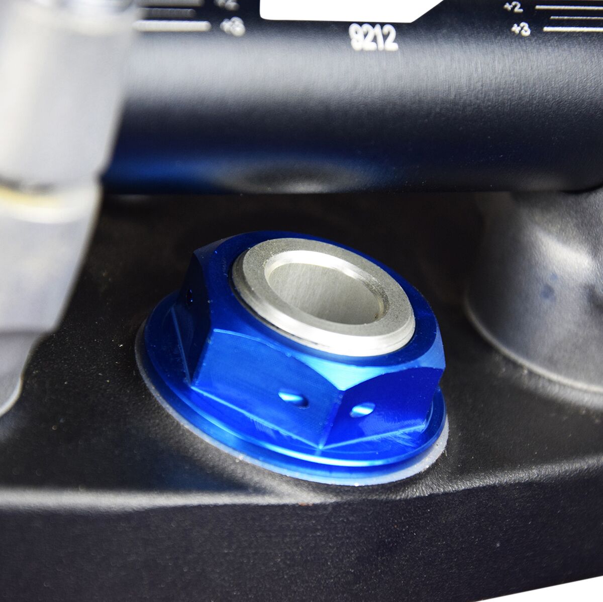 STEERING STEM NUT BLUE
