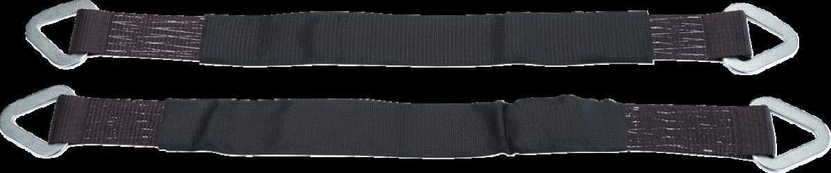 2"x30" teljerihm, must, paar, MSE