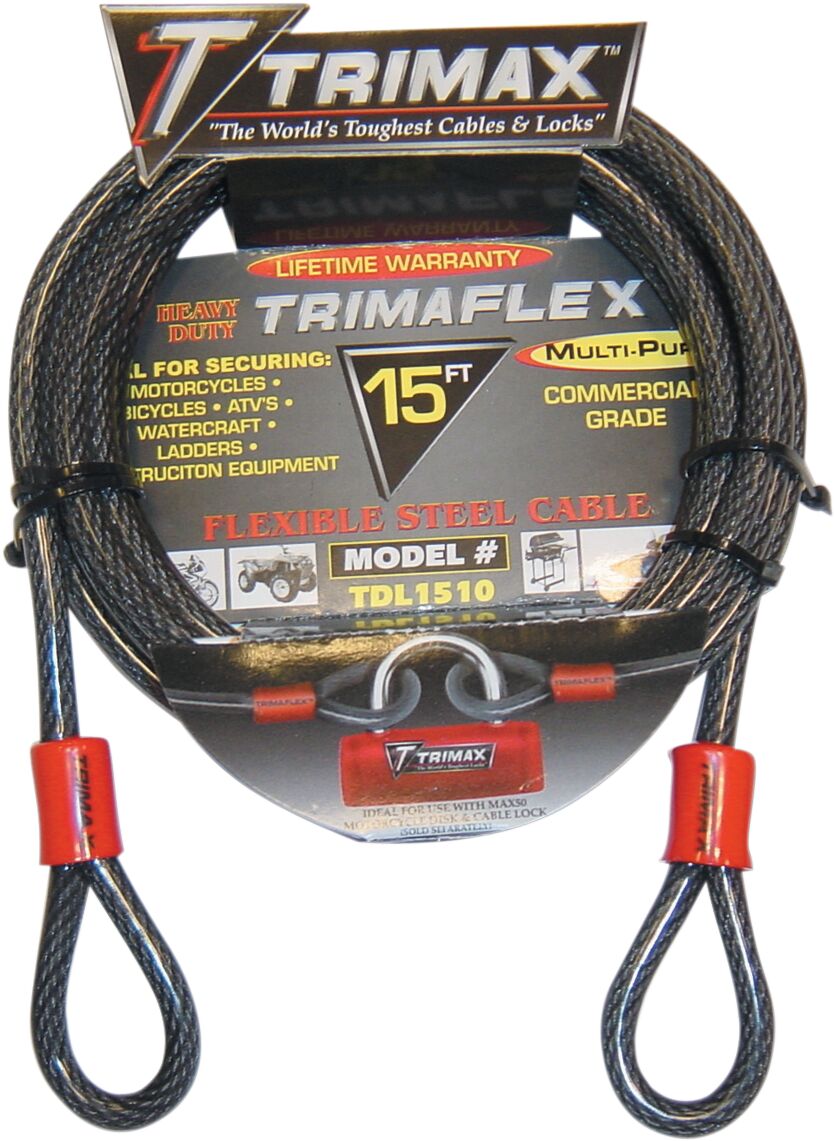 Trimax trosslukk Trimaflex Quadra Braid, topeltaas, 15'