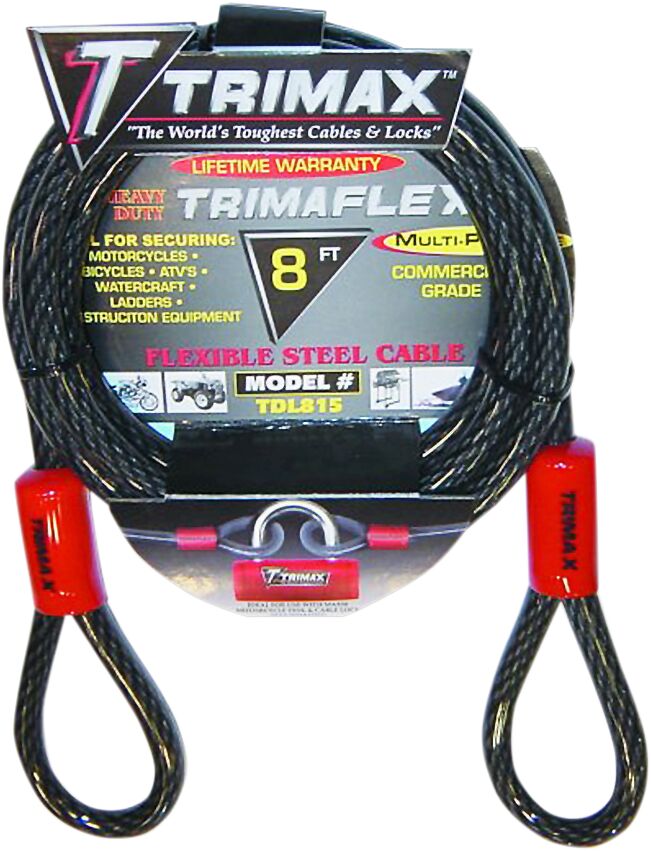 Trimax trosslukk Trimaflex Quadra Braid, topeltaas, 8'X15MM