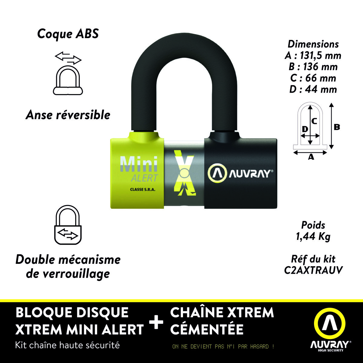 U-lukk Xtrem Mini Alarm SRA, must