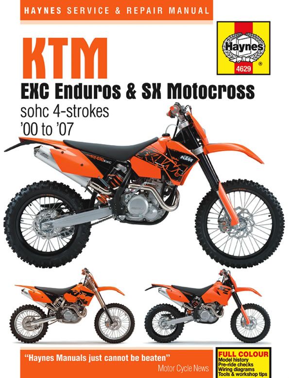 KTM EXC enduuro ja SX motokross