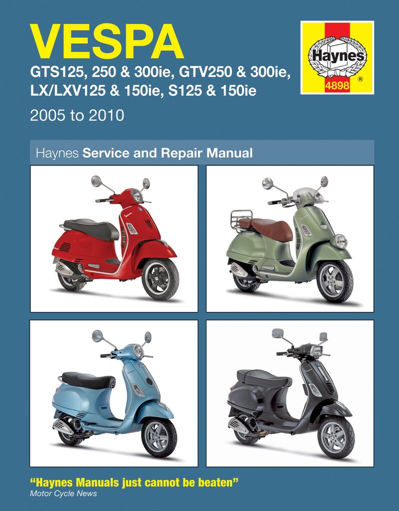 Vespa GTS GTV LX & S 125-