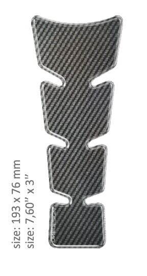 Universaalne paagipadi, läikiv hall, karbondisain, 19,3 cm x 7,6 cm | 7.6" x 3", vaik/polüuretaan