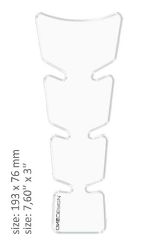 Universaalne paagipadi, läikiv läbipaistev, 19,3 cm x 7,6 cm | 7.6" x 3", vaik/polüuretaan