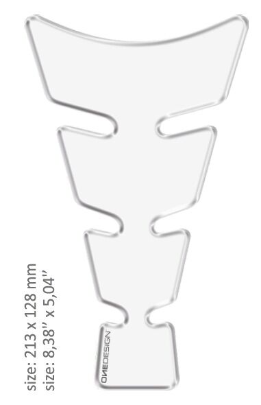 Universaalne paagipadi, läikiv läbipaistev, 21,3 cm x 12,8 cm | 8.38" x 5.04", vaik/polüuretaan