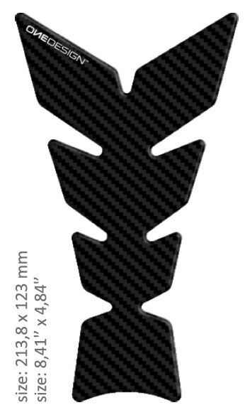 Universaalne paagipadi, matt must, karbondisain, 21,38 cm x 12,3 cm | 8.41" x 4.84", vaik/polüuretaan