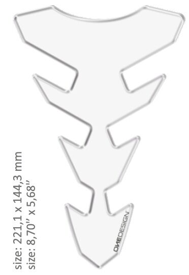 Universaalne paagipadi, läikiv läbipaistev, 22,11 cm x 14,43 cm | 8.70" x 5.68", vaik/polüuretaan
