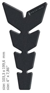 Universaalne paagipadi, matt must, 10,3 cm x 19,96 cm | 4" x 7,86", nahk